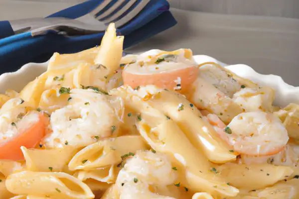 Easy Shrimp Alfredo With Penne Pasta Recipe