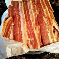 country bacon, thick sliced