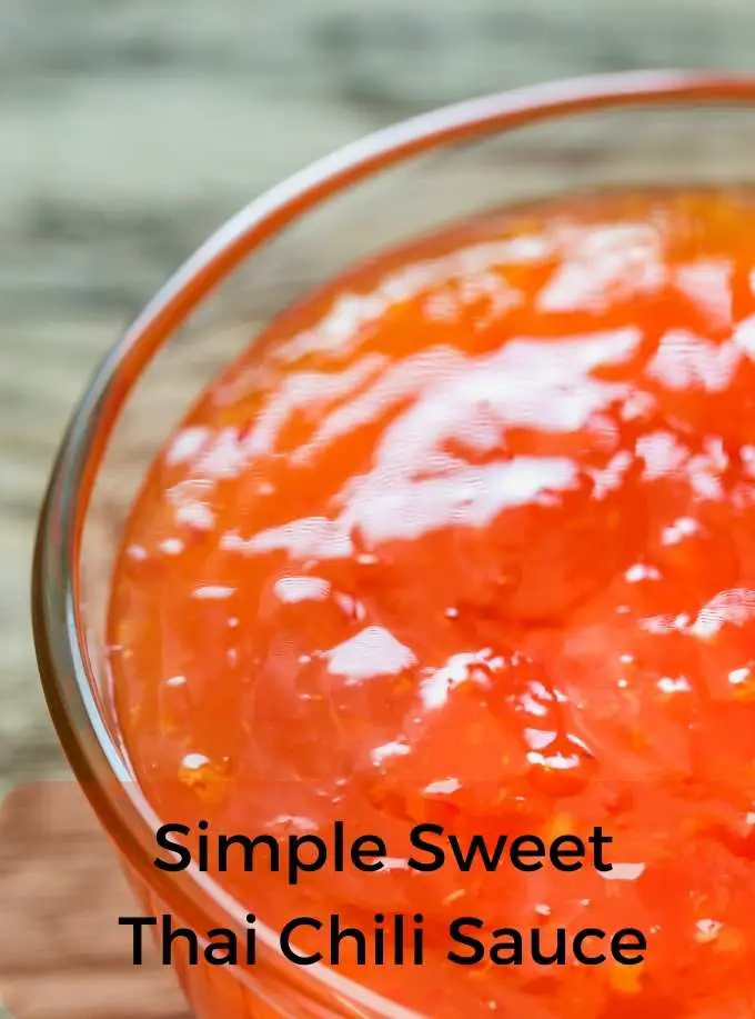 Sweet Thai Chili Sauce Recipe. Use as coconut shrimp dipping sauce, spread over grilled salmon filets, and perfect with raw vegetables. The beauty of sweet Thai chili sauce is its versatility. It creates a deliciously sweet, sour, and spicy kick to any meat or vegetable you like. I even enjoy it over toast with my over-easy eggs for breakfast!