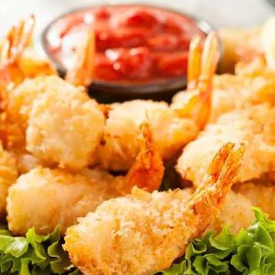 easy to make coconut shrimp recipe with sweet chilli Thai sauce