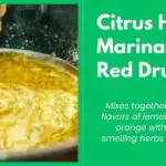 Citrus Herb Marinade for Red Drum