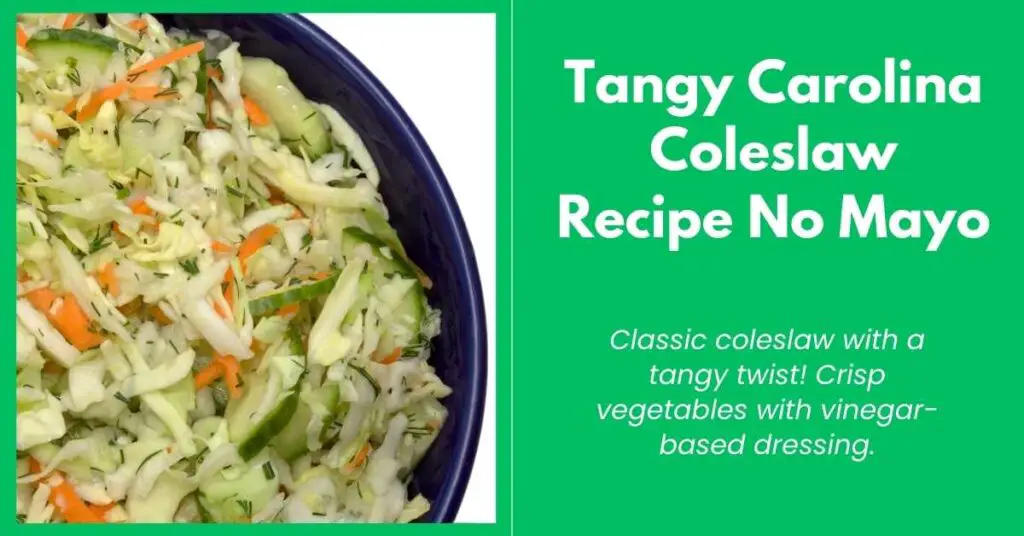 Tangy Carolina Coleslaw Recipe No Mayo Outer Banks Recipes